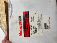 New Motorcraft Water Pump