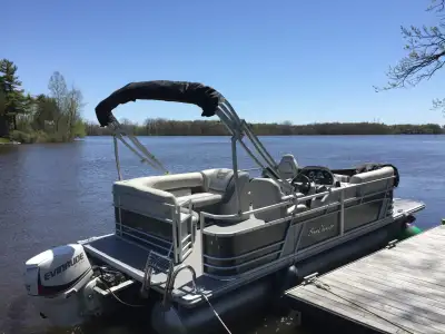 ( AUBAINE 120 heures ) , Ponton 2020 Sun Chaser Series Geneva DS 30 fish and play ( 21 long X 8 1/2...