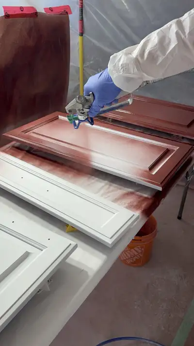 Professional Kitchen Cabinet Spray Painting, View more