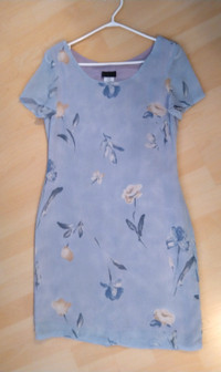 Vintage Blue lined dress Sz 8 By: Anxiety