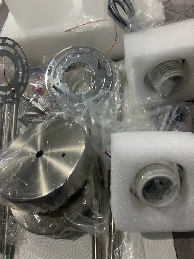 SILAMPDI Bathroom Light Fixtures Silvery, Vanity Lights for Bath in Indoor Lighting & Fans in Mississauga / Peel Region - Image 5