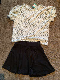 Women’s skirt and shirt