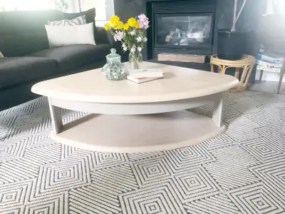refinished vintage coffee table , View more