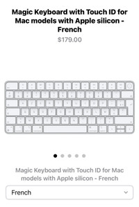 French Magic Keyboard with Touch ID for Mac