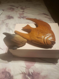  FISH CARVED WOOD