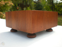 MID CENTURY DANISH MODERN ATAPCO SIAMESE TEAK WOOD CUTTING BOARD