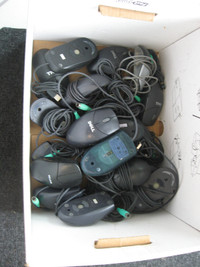 Lot of Various Computer Mice Used Approximately 20 Pieces