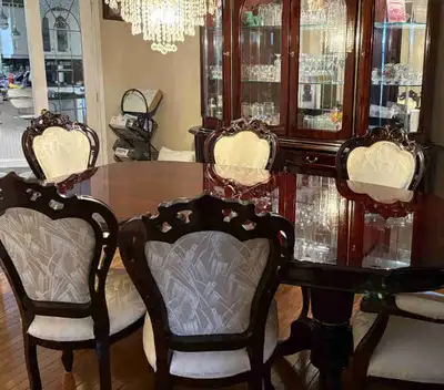 Italian Mahogany Dining Set by i Mobili di Orsini, View more