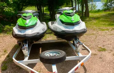 2014 seadoos and double trailer for sale. Recently serviced, new batteries . Selling them because I...