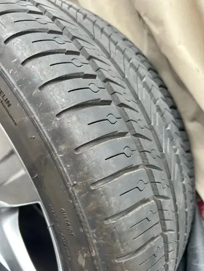 Brand new never used tires Paid alone $1500 for tires On VW rims fit Golf, GTI, EOS Michelin sport P...