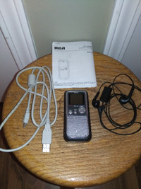 RCA RP5120-A Digital Voice Recorder with Manual, Charging Cable