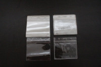 PLASTIC CARD PROTECTOR SLEEVES WITH Resealable Zip