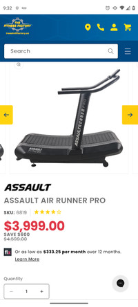 Treadmill Assault Air Runner pro