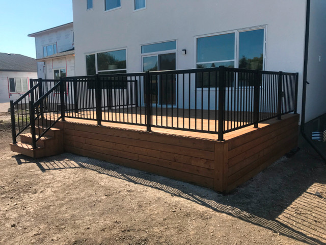 decks and front porches aluminum railing composite in Decks & Fences in Winnipeg