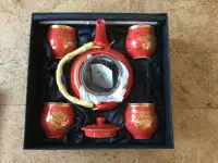 Vintage Fine Porcelain 100% Handmade Dragon Teapot Set