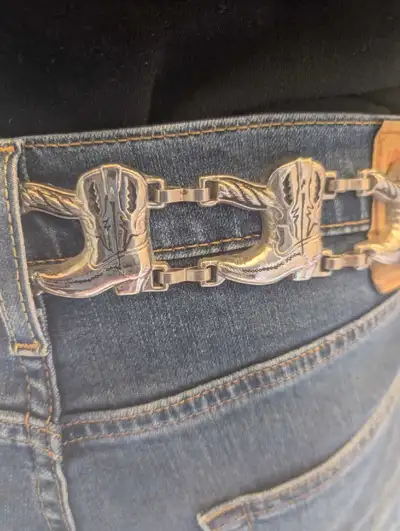 Cowboy Boot Leather Belt, View more