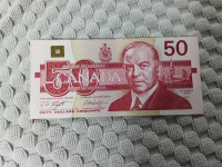 50 dollars canadian bills