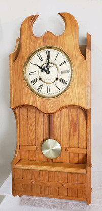 Clock Ambassador Canada 31 Day Wood Wall Key Wind