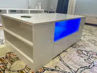 New in box Contemporary glossy led coffee table 