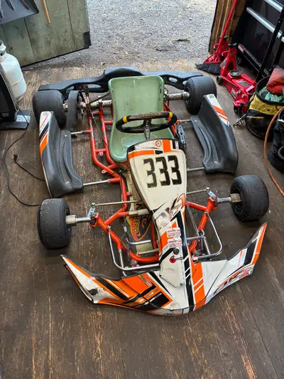 Racing go kart chassis was going to build one but change of plans $1100 obo also I have a parts chas...