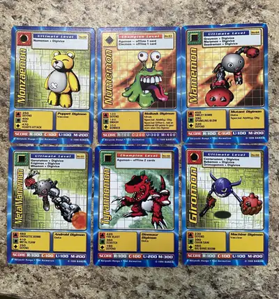 Digimon cards Bandai 1999 set 5, View more