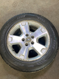 235/55R17: 4 Nokian Winter Tires with Ford Rims