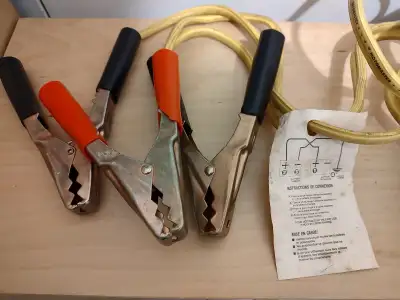 Heavy duty 12 long Booster Cable with connection instructions , View more