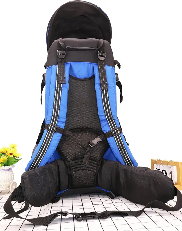(NEW) Premium Baby Hiking Backpack Kid Carrier Blue & Black in Strollers, Carriers & Car Seats in City of Toronto - Image 7