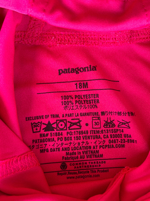 Patagonia Baby Capilene Long Sleeve UPF Hoody Size 18 months in Clothing - 12-18 Months in London - Image 3