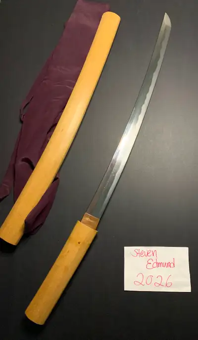 Antique Japanese samurai sword katana wakizashi signed, View more