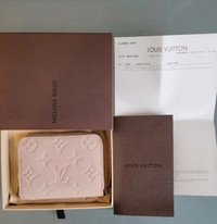 Vernis Louis Vuitton Zippy coin purse in Rose Ballerine