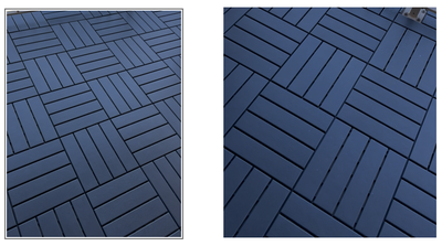 Runnen balcony tiles from IKEA. Used as display to sell condo. See IKEA ad for discription. 96 tiles...