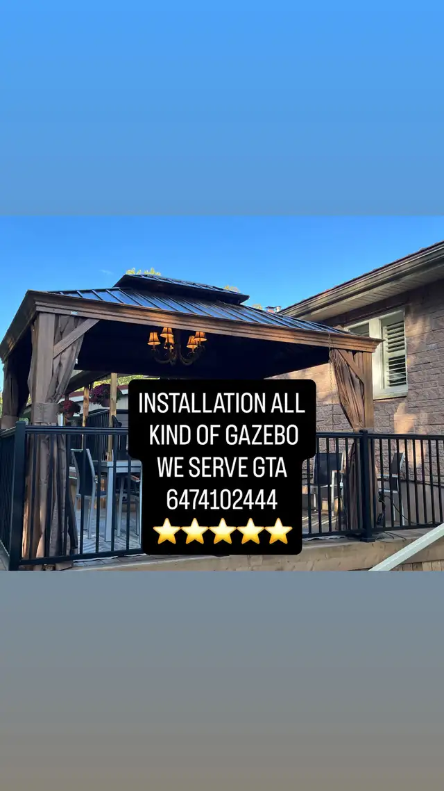  Gazebo installation65745639474690120
