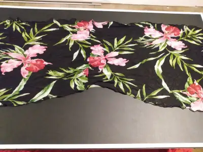 Various vintage scarves and squares with beautiful patterns. Some with labels say they are silk, oth...