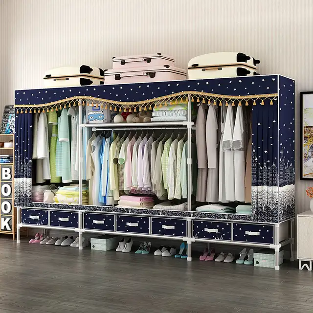 2.7M Steel Frame with 25MM Steel Pipes Drawer-Style Closet in Dressers & Wardrobes in Oakville / Halton Region - Image 4
