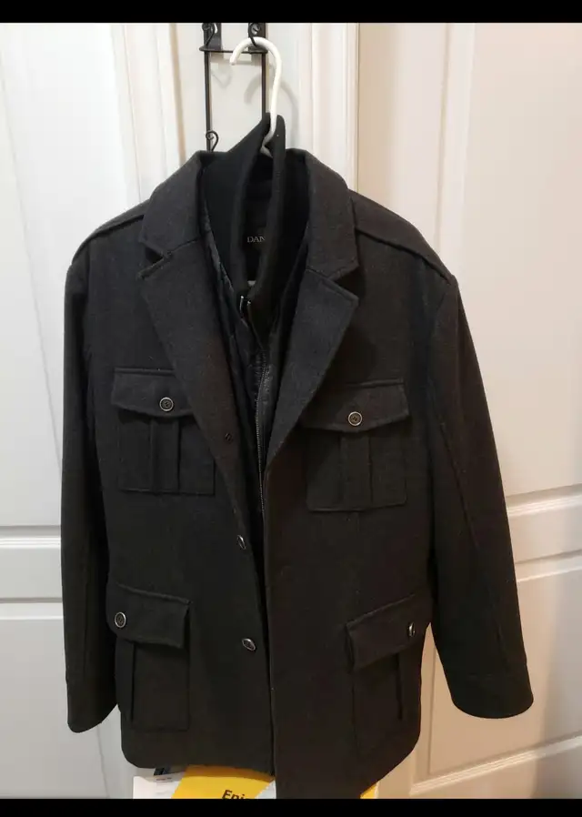 DANIER LEATHER MENS PEACOAT JACKET FOR SALE! $190 EACH O.B.O in Men's in Oshawa / Durham Region - Image 3
