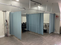 Cubicle, room divider, privacy, safety curtains