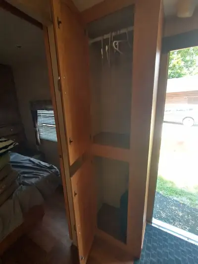 Trailer is in mint condition. 2 bunks-Queen bed- shower, stove and oven never used. Good storage. Ev...