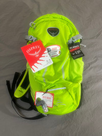 Unisex Osprey Syncro 15L Green cycling/running backpack BNWT