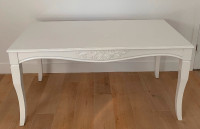 white baroque table 60 Inch