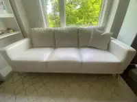 Sofa Faux Leather White