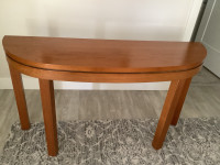 Made in Denmark Teak Sofa Table. 51”x15” 