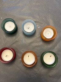 Tealight glass coloured holders