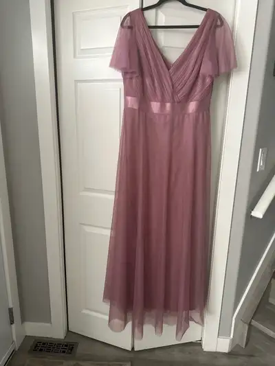 dusty rose pink bridesmaid / mother of the bride dress, View more