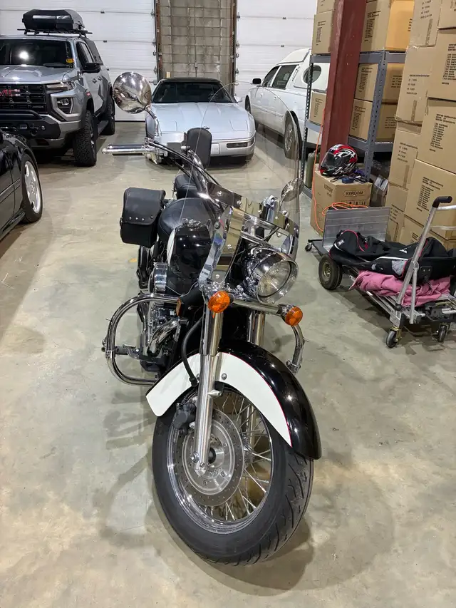 2008 Honda Shadow 750cc with only 5'000 KM in Street, Cruisers & Choppers in Edmonton - Image 2