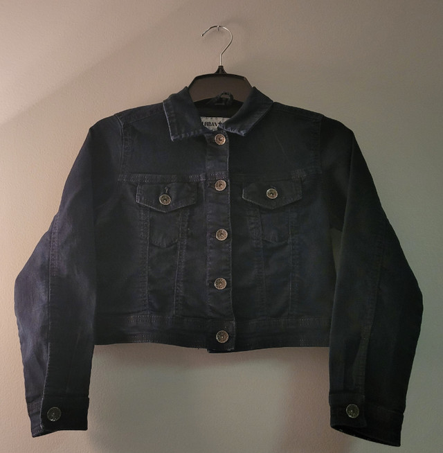 Youth Girls Size Medium Midnight Blue Color Denim Jacket in Kids & Youth in Burnaby/New Westminster - Image 3