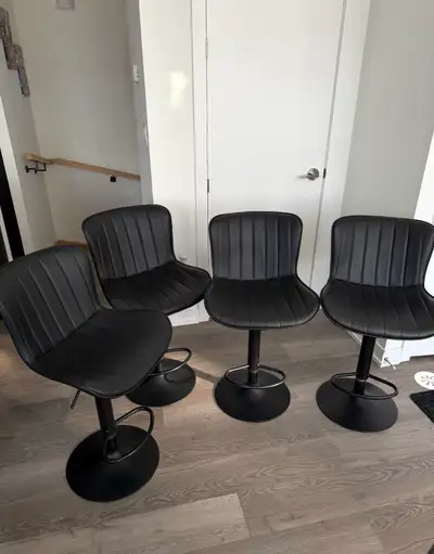 4 bar stool chairs perfect condition , View more
