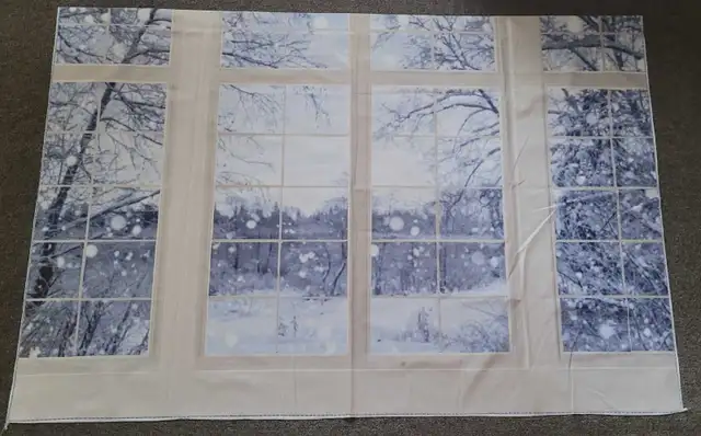 Snowy Window Backdrop in Hobbies & Crafts in Peterborough - Image 2