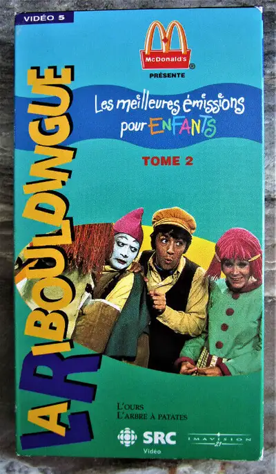 Cassette vidéo : 1995 Les meilleures émissions pour enfants TOME 2. L'ours et l'arbre à patates.