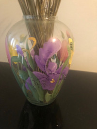 One of a kind hand painted vase